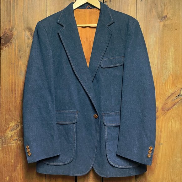 Sears Vintage Denim Western Blazer and Vest
